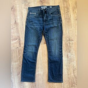 BKE Men's Dark Blue Straight Jeans